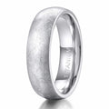 VLKRY - Pure Titanium Jewelry Frost Ring mit eisgebürsteter, strukturierter Oberfläche und polierter Innenseite.