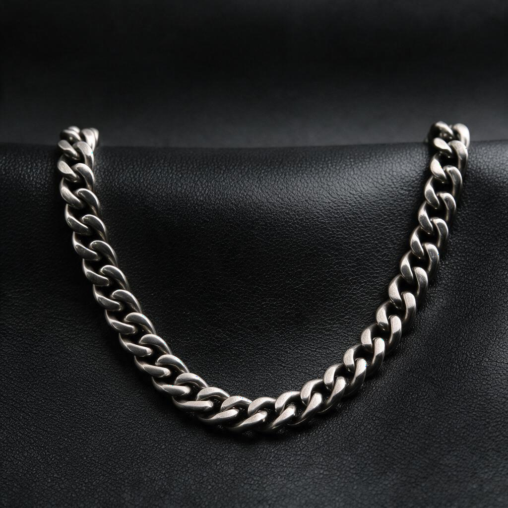 VLKRY - Pure Titanium Jewelry Timeless Armband aus poliertem, leichtem Titan in klassischem Gliederkettendesign