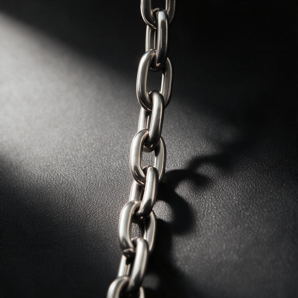 VLKRY - Pure Titanium Jewelry Armband aus massivem, industriellem Kettenglied-Design in minimalistischer Optik