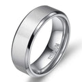 VLKRY - Pure Titanium Jewelry Ring mit gebürsteter Oberfläche und polierten Kanten aus leichtem, hypoallergenem Titan