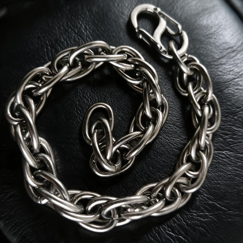 VLKRY - Pure Titanium Jewelry Armband Twist aus geflochtenem, 7mm breitem, hypoallergenem Titan mit sicherem Verschluss.